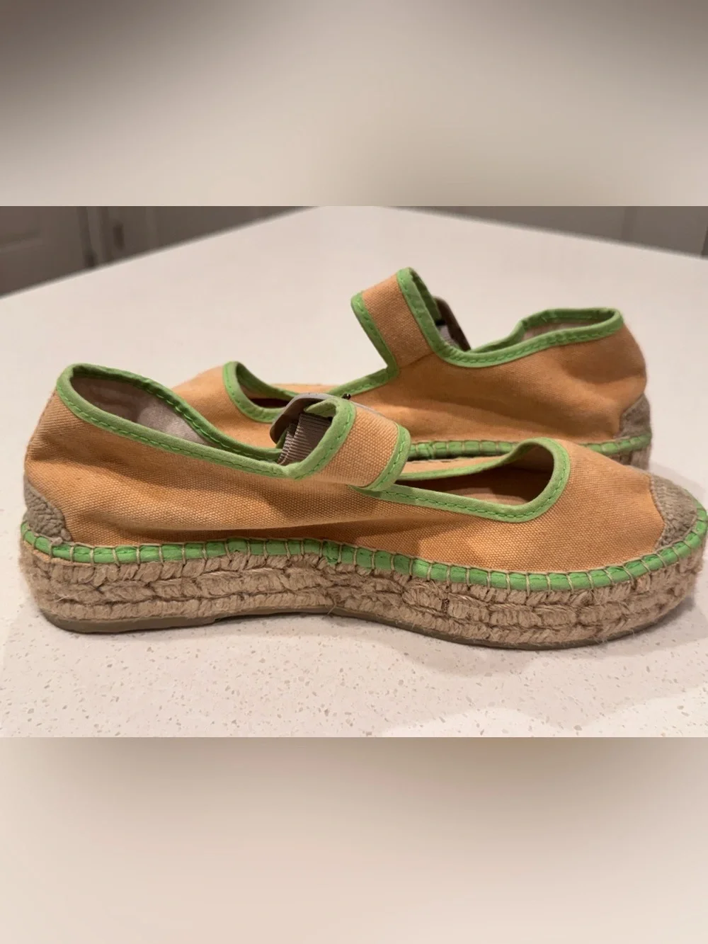 ⁠Free People Surfside 2.0 Mary Jane Espadrilles Salted Lime EU 39⁠ | NWOT
